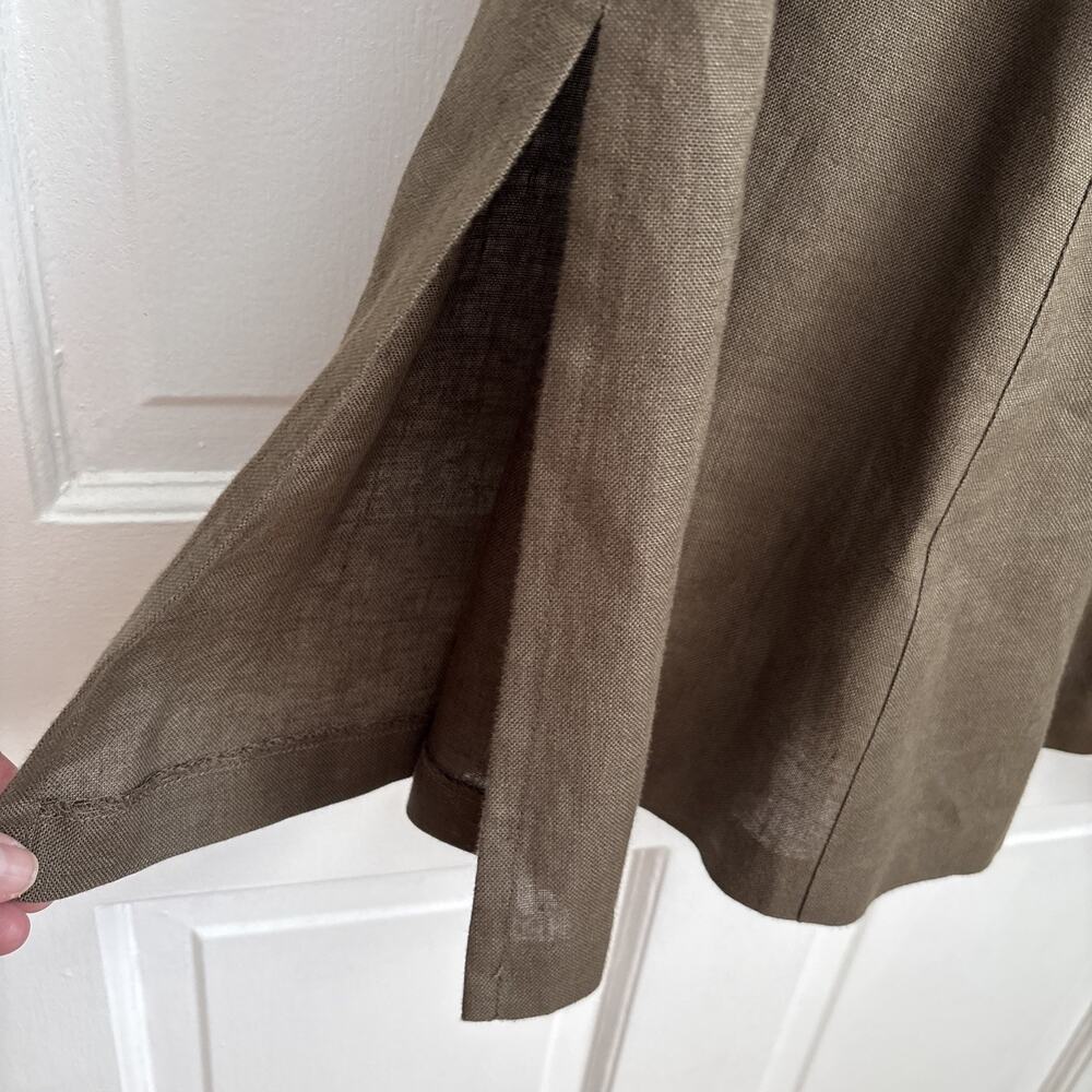 100% Irish Linen Talbots Skirt Coastal Chic Professional Old Money Office | 14 - Picture 2 of 10